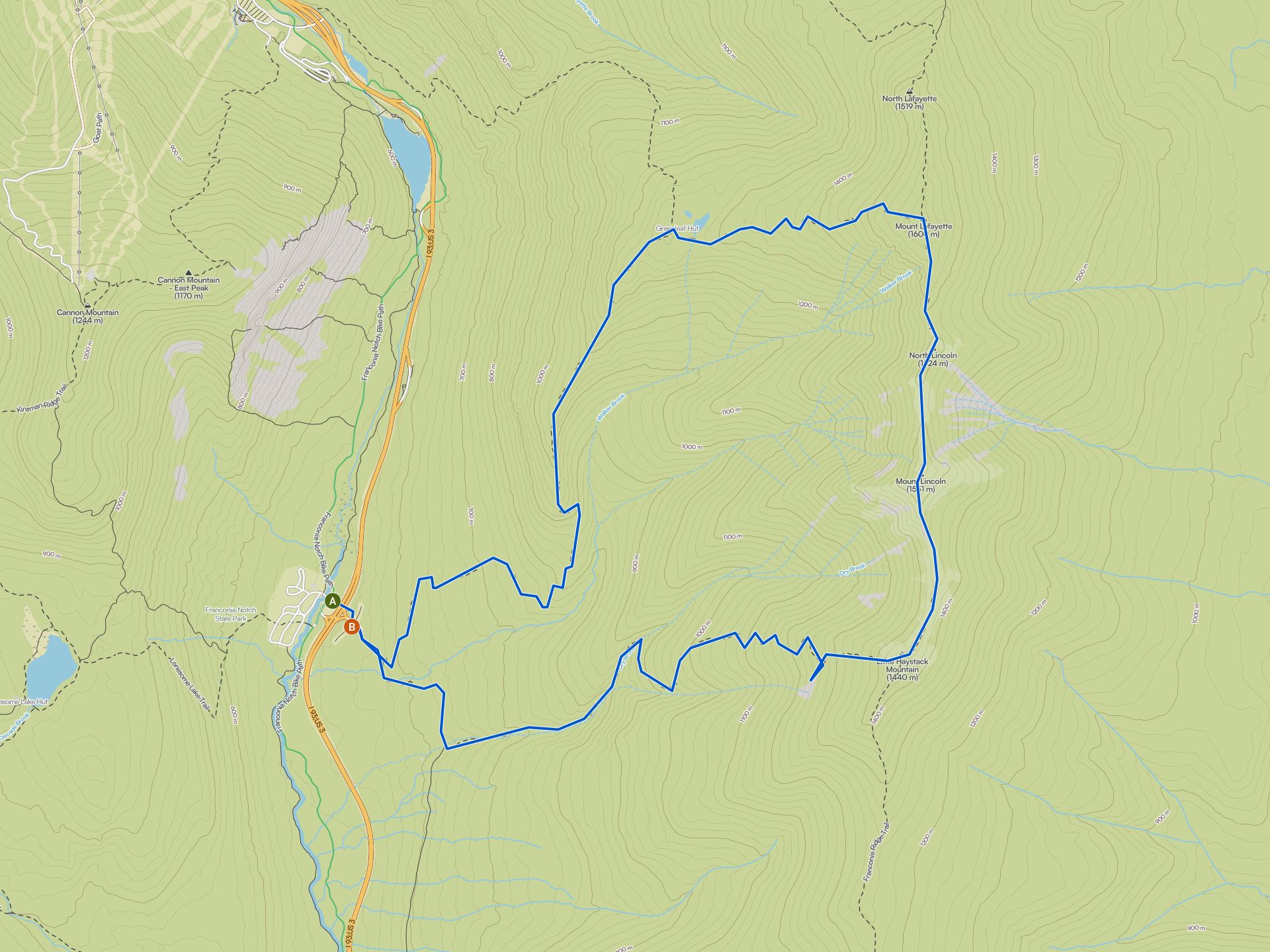 The best walks and hikes in Franconia Notch State Park | Komoot